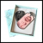 Dogtag met foto gegraveerd