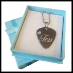 Guitarpick met naam