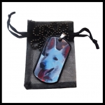 Dogtag met foto zonder tekst diverse kleuren RVS