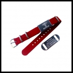 SOS armband gegraveerd medisch 2-zijde aluminium