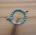 Kindersieraden: armbandje met naam model "Oceaan"   