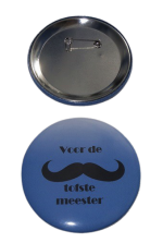 Button voor de tofste meester 7,5 cm 