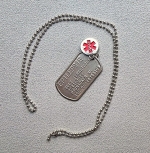 Dogtag epilepsie RVS