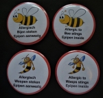 Wespen of bijen allergie button