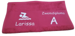 Handdoek zwemdiploma bedrukt 