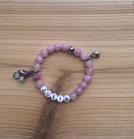 Kindersieraden: meisjes armband met naam model "in balans"