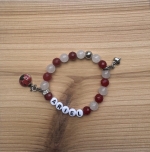 Kindersieraden: armbandje met naam model "sierlijk" 