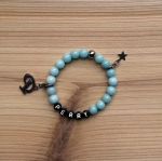 Kindersieraden: jongens armband met naam model "initiaal"