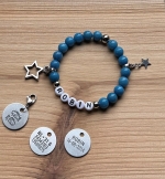 Kindersieraden: jongens armband met naam model "sterrenbeeld bedel"     