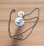 Ketting afzwemmen kinderen met bedel A B of C penning