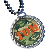 Ketting met naam model: "in het leger"  