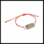 Armband gegraveerd verstelbaar RVS 