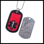 Dogtag medisch teken sticker