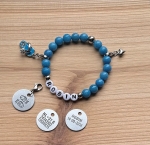 Kindersieraden: meisjes armbandje met naam model "sterrenbeeld bedel" 