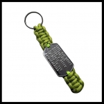 Paracord sleutelhanger dogtag RVS sleutelring 