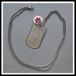 Dogtag Parkinson RVS incl. medische bedel  