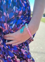 Kindersieraden: armbandje met naam model "moed"