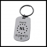 Sleutelhanger rijbewijs gegraveerd aluminium