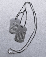 Dogtags aluminium stevig glad diverse kleuren 