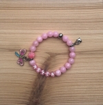Kindersieraden: armbandje met naam model "vrolijkheid"