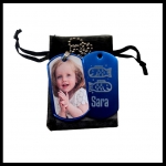 Dogtag met foto en gegraveerd sterrenbeeld en naam