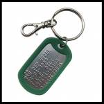 Dogtag sleutelhanger set compleet 