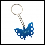 Sleutelhanger vlinder gegraveerd