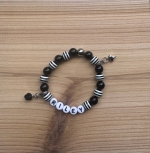 Kindersieraden: armbandje met naam model "nieuw begin" 
