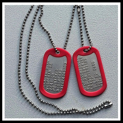 Dogtags verschillende tekst 