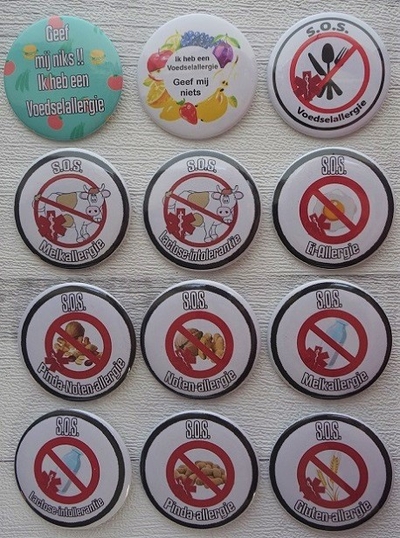 Button allergie SOS per stuk