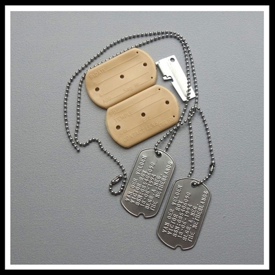Dogtags Notches RVS set 
