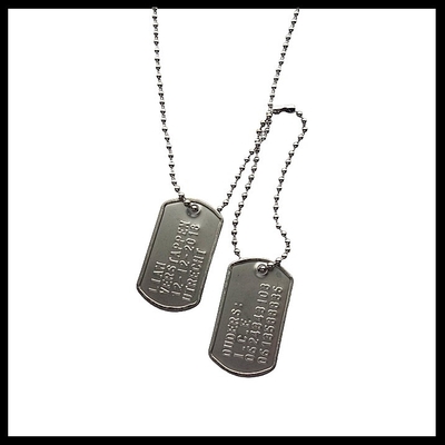 Dogtags mini RVS 
