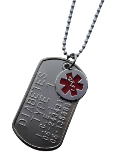 Dogtag Diabetes 1 of 2 RVS