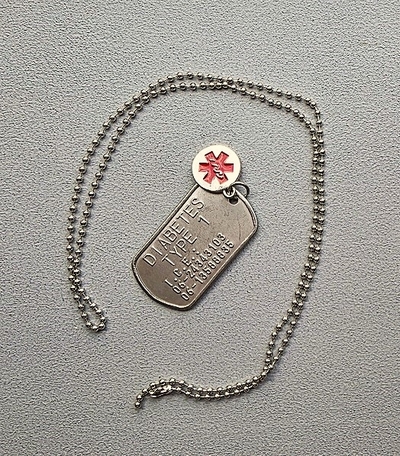Dogtag Diabetes 1 of 2 RVS