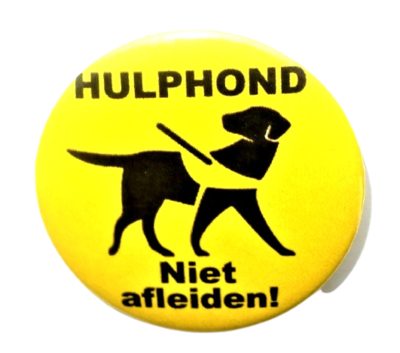 Hulphond niet afleiden button 1 stuk 5cm