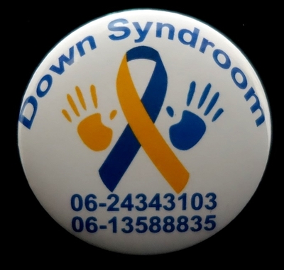 Down syndroom button 5cm
