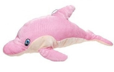 Dolfijn knuffel bedrukt met naam en zwemdiploma A, B of C 50cm