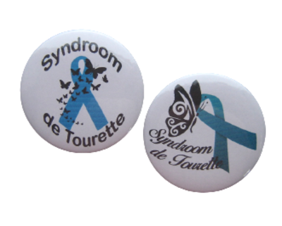 Button sydroom de tourette 5cm