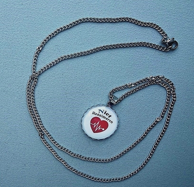 Niet reanimeren ketting RVS 