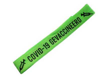 Polsbandje covid-19 gevaccineerd elastisch 