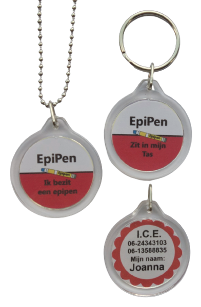 Allergie ketting epipen 2-zijde