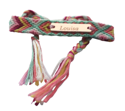 Armband met naamplaatje