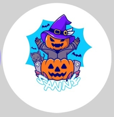Button met naam halloween diverse designs per stuk in drie maten