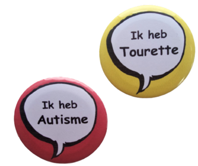 Medische button tekstwolkje eigen tekst 5cm