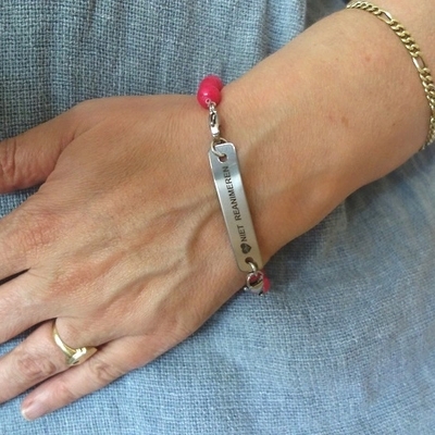 Niet reanimeren armband edelsteen 