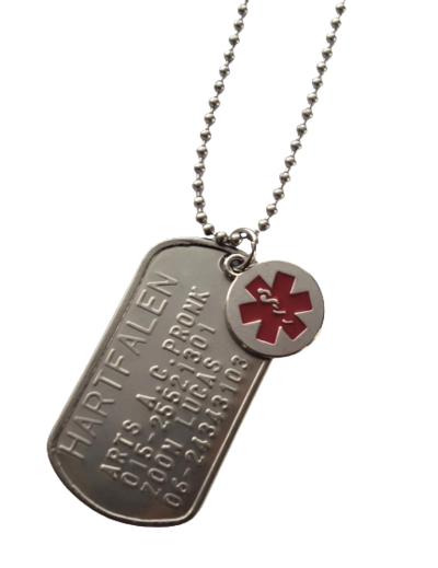 Dogtag HARTFALEN OF PACEMAKER RVS