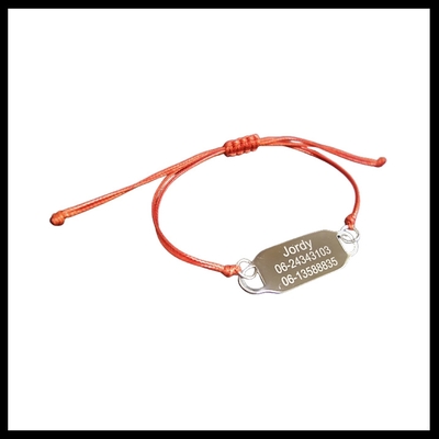 Armband gegraveerd verstelbaar RVS 