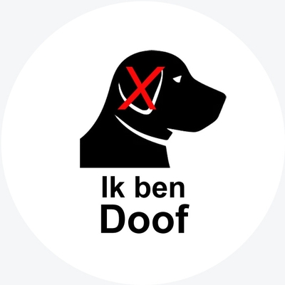 Hulphond hond DOOF 5cm