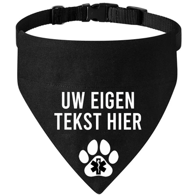 Honden bandana medisch eigen tekst 