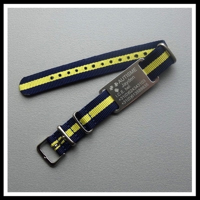 Armband Autisme gegraveerd op horlogeband